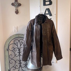 Vintage Mens Leather Coat